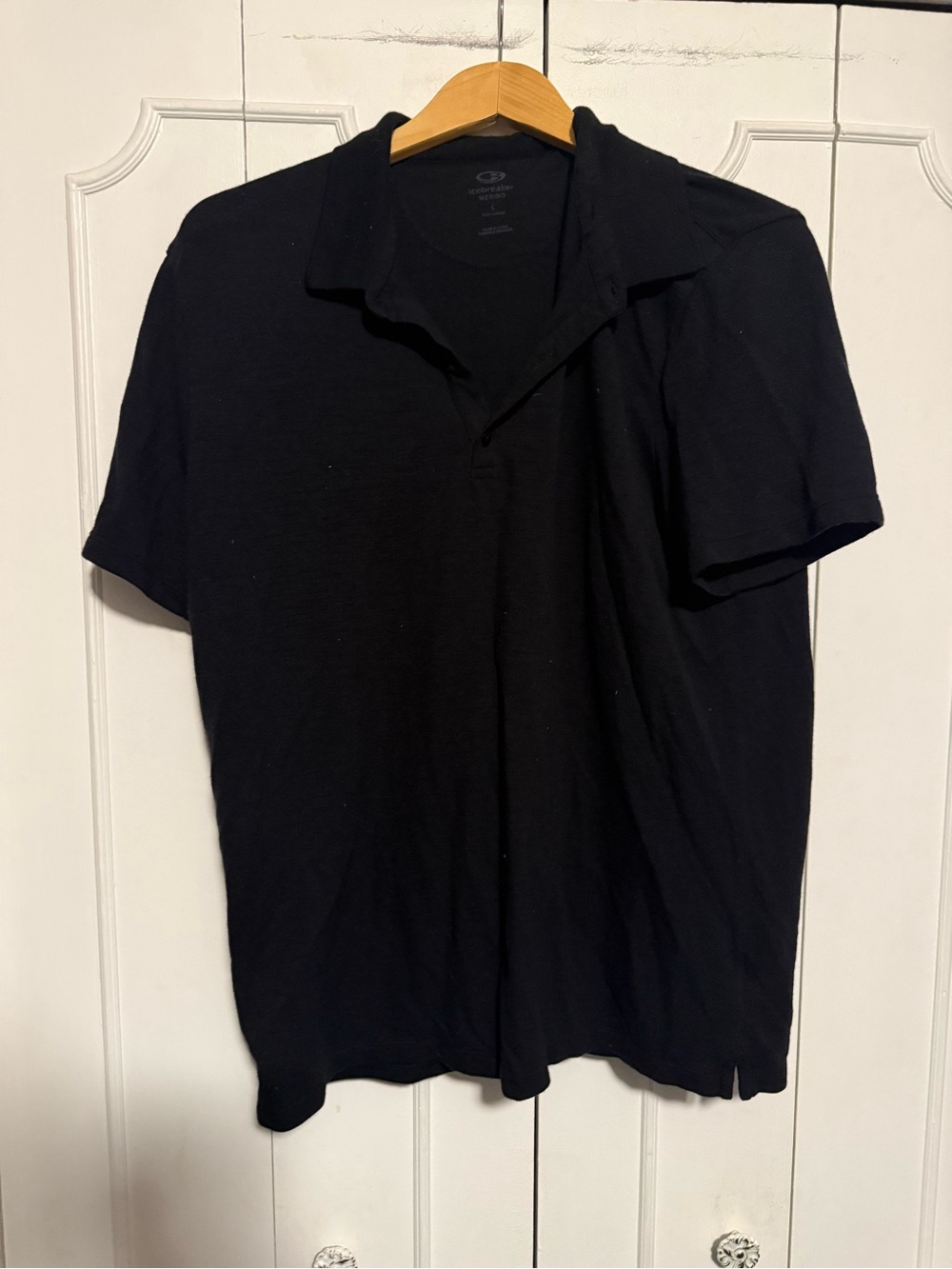 Icebreaker Black Short-Sleeve Polo